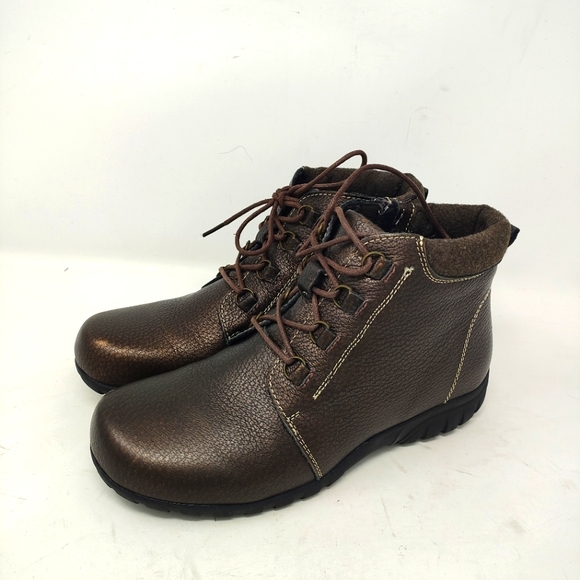 PROPET Delaney Bronze Lace-up Booties - Picture 1 of 8